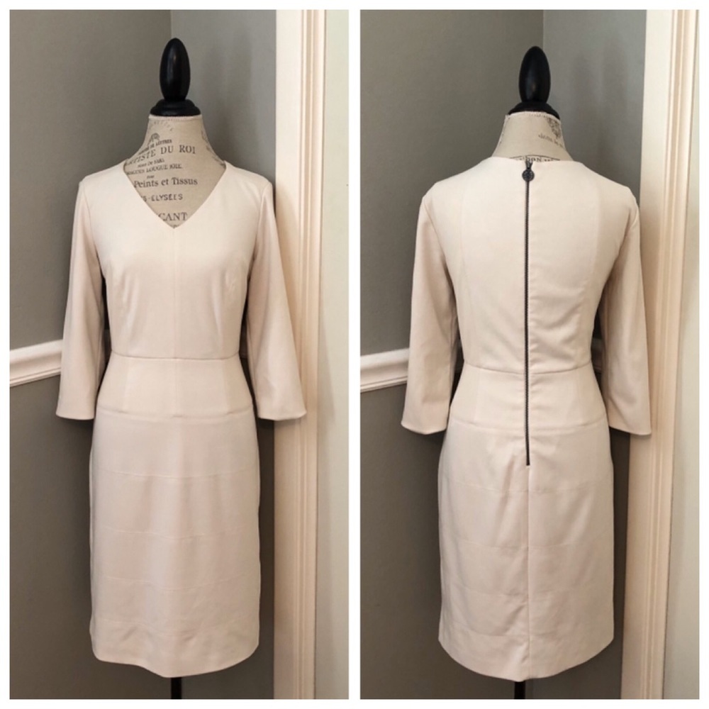 ANTONIO MELANI MESH PANEL BRONZE HARDWARE DRESS